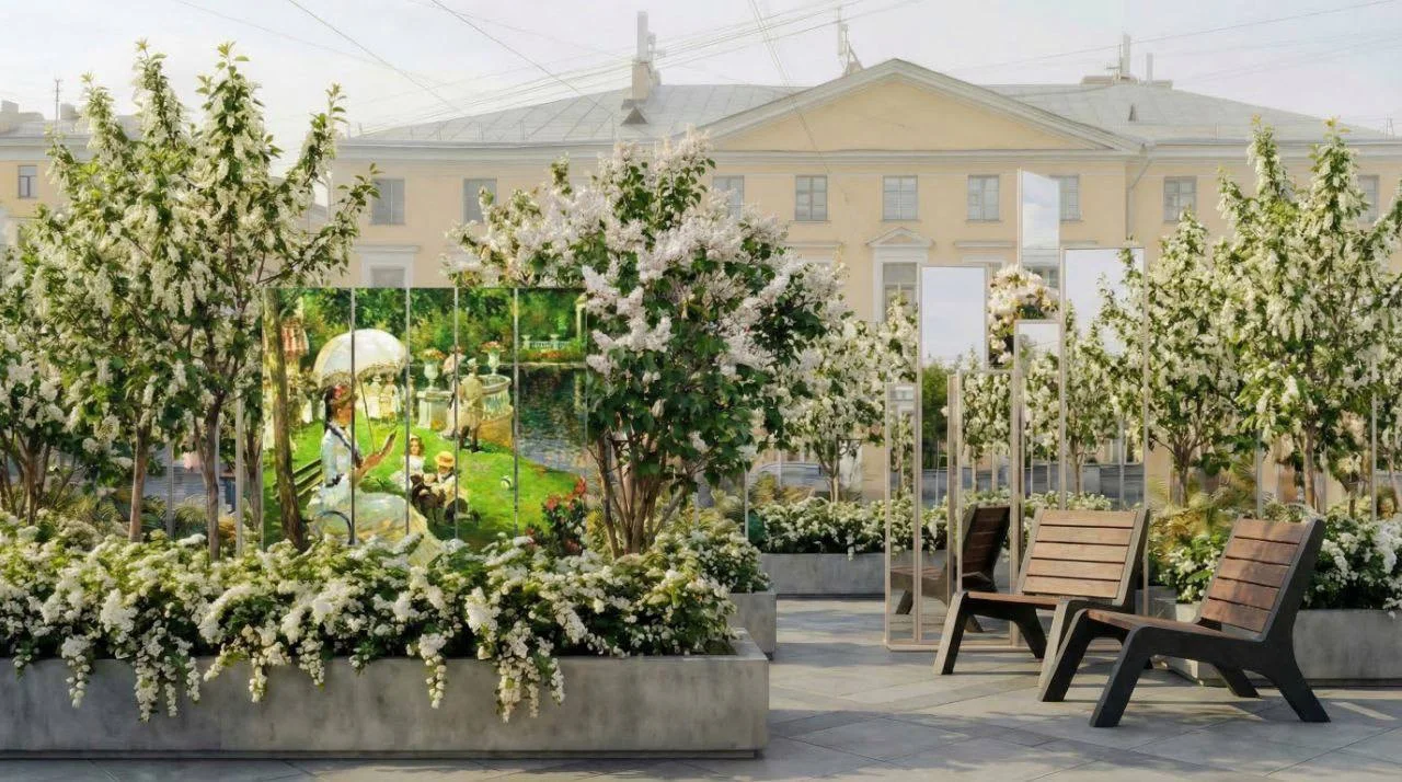ЛАНДШАФТНАЯ ИНСТАЛЛЯЦИЯ НА МАНЕЖНОЙ ПЛОЩАДИ